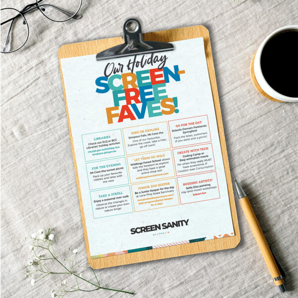 Screen-free Holidays